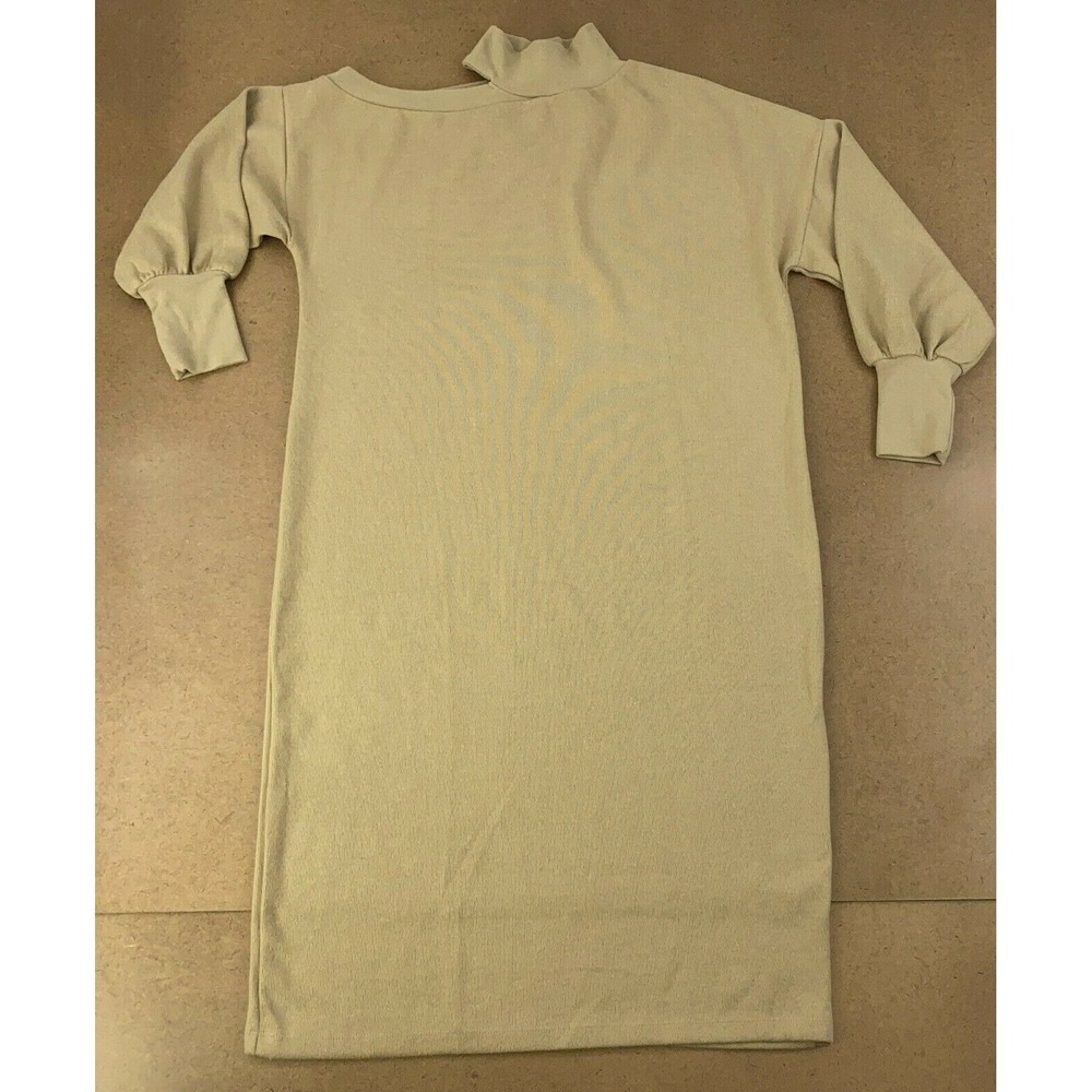 ASOS Design Women's Size 8 Camel‎ Cutout Shoulder Super Soft Midi Sweater Dress